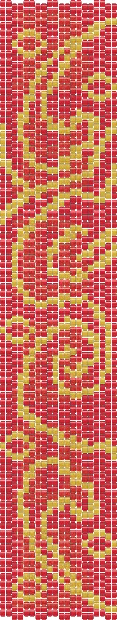 Frosted Harbour — free two-drop peyote chart, 85 rows × 20 columns