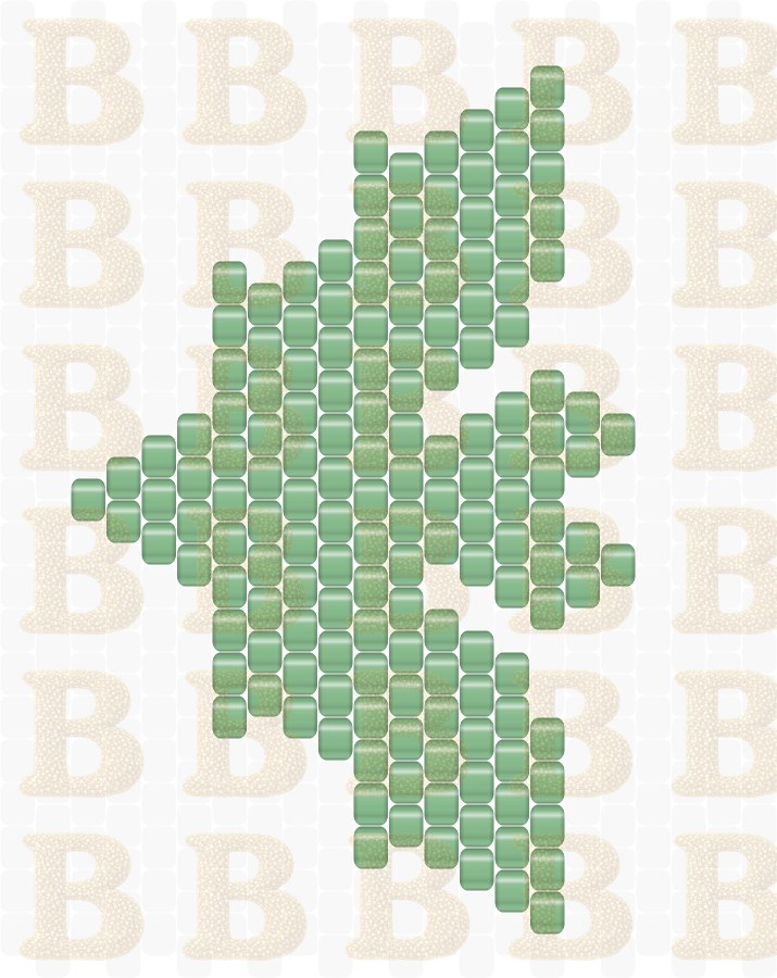 its fricken bats — free peyote chart, 22 rows × 22 columns