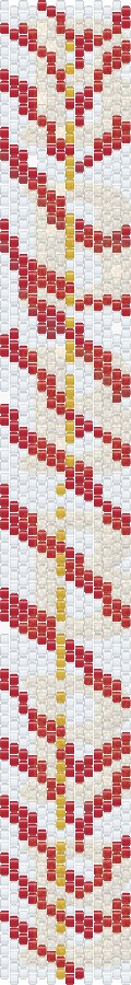 Silver Bracelet — free peyote chart, 85 rows × 14 columns